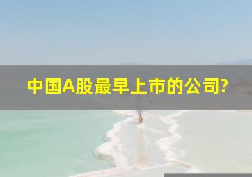 中国A股最早上市的公司?