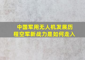 中国军用无人机发展历程,空军新战力是如何走入