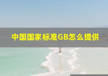 中国国家标准GB怎么提供