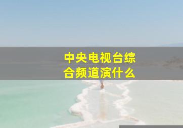 中央电视台综合频道演什么