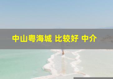 中山粤海城 比较好 中介