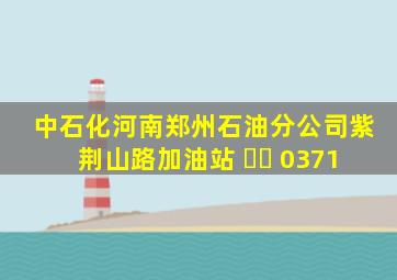 中石化河南郑州石油分公司紫荆山路加油站 ☎️ 0371