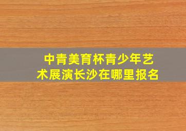 中青美育杯青少年艺术展演长沙在哪里报名