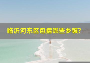 临沂河东区包括哪些乡镇?