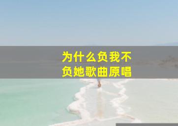 为什么负我不负她歌曲原唱