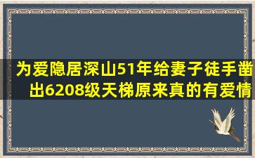 为爱隐居深山51年,给妻子徒手凿出6208级天梯,原来真的有爱情!