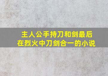 主人公手持刀和剑,最后在烈火中刀剑合一的小说