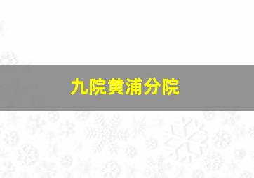 九院黄浦分院