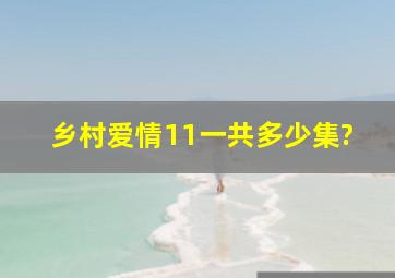 乡村爱情11一共多少集?