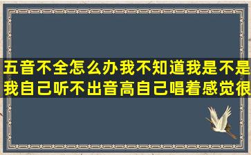 五音不全怎么办,我不知道我是不是,我自己听不出音高,自己唱着感觉很...