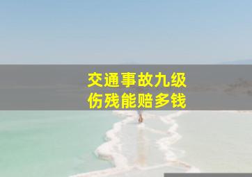 交通事故九级伤残能赔多钱