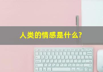 人类的情感是什么?