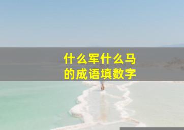 什么军什么马的成语填数字