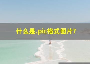 什么是.pic格式图片?