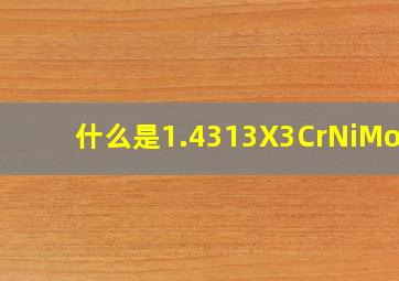 什么是1.4313(X3CrNiMo13