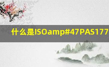 什么是ISO/PAS17712标准