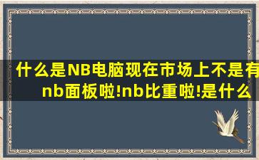 什么是NB电脑,现在市场上不是有nb面板啦!nb比重啦!是什么意思,谁能...