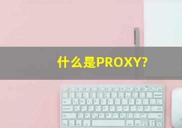 什么是PROXY?