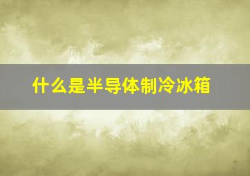 什么是半导体制冷冰箱