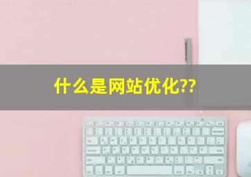 什么是网站优化??