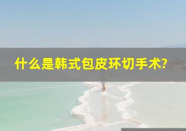 什么是韩式包皮环切手术?