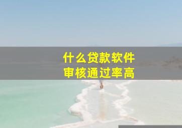 什么贷款软件审核通过率高