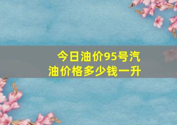 今日油价95号汽油价格多少钱一升