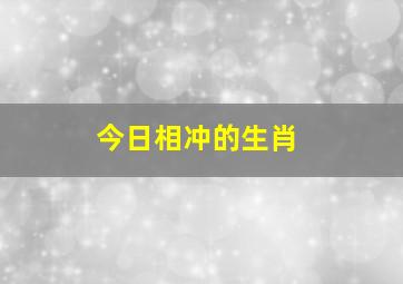 今日相冲的生肖