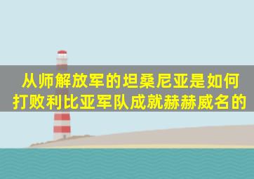 从师解放军的坦桑尼亚,是如何打败利比亚军队成就赫赫威名的