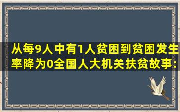 从每9人中有1人贫困,到贫困发生率降为0,全国人大机关扶贫故事:仅...