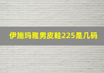 伊施玛雅男皮鞋225是几码