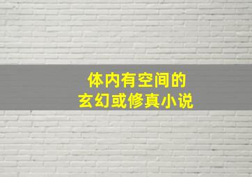 体内有空间的玄幻或修真小说