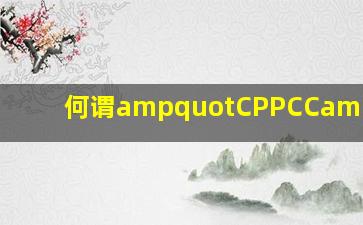 何谓"CPPCC"?