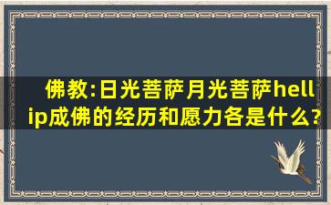 佛教:日光菩萨,月光菩萨…成佛的经历和愿力各是什么?