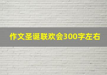 作文圣诞联欢会300字左右