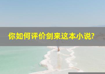 你如何评价《剑来》这本小说?