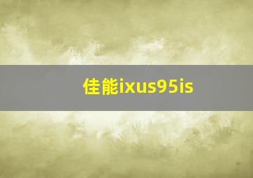 佳能ixus95is