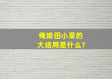 俺娘田小草的大结局是什么?