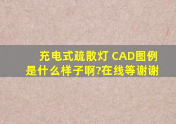 充电式疏散灯 CAD图例是什么样子啊?在线等,谢谢