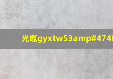 光缆gyxtw53/48b1.3