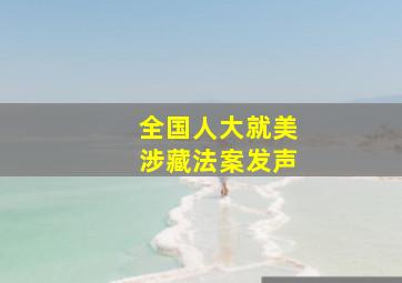 全国人大就美涉藏法案发声