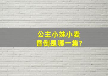 公主小妹小麦昏倒是哪一集?