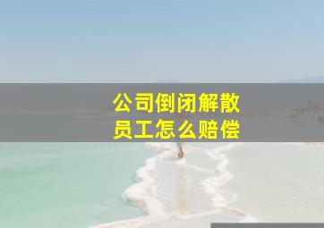 公司倒闭解散员工怎么赔偿