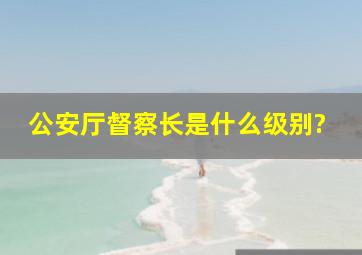 公安厅督察长是什么级别?