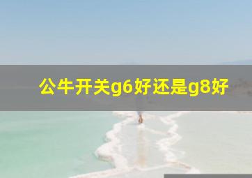 公牛开关g6好还是g8好