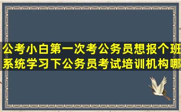 公考小白,第一次考公务员,想报个班系统学习下,公务员考试培训机构哪...