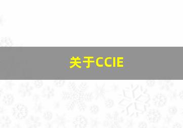 关于CCIE