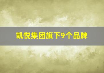 凯悦集团旗下9个品牌