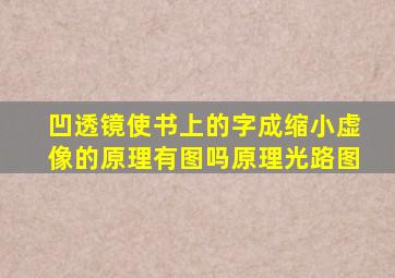 凹透镜使书上的字成缩小虚像的原理,有图吗,原理光路图