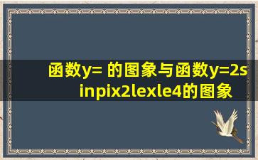 函数y= 的图象与函数y=2sinπx(2≤x≤4)的图象所有交点的横坐标之和...